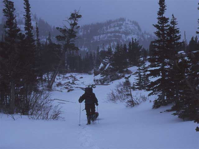 John pulling sled