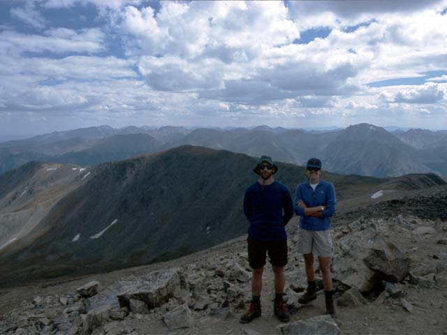 Mack and Charlotte at summit