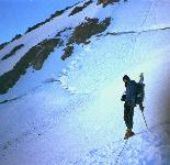 looking at the glacier