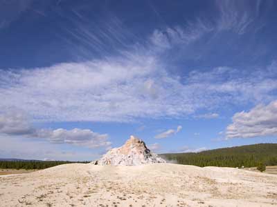 White Dome Geyser cone