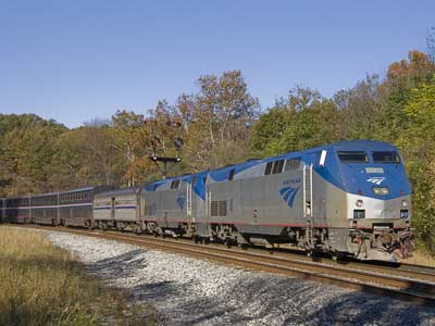 Westbound Amtrak at Carothers