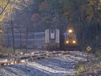 meet with Eastbound hopper train