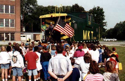 Caboose #134 in Booneville